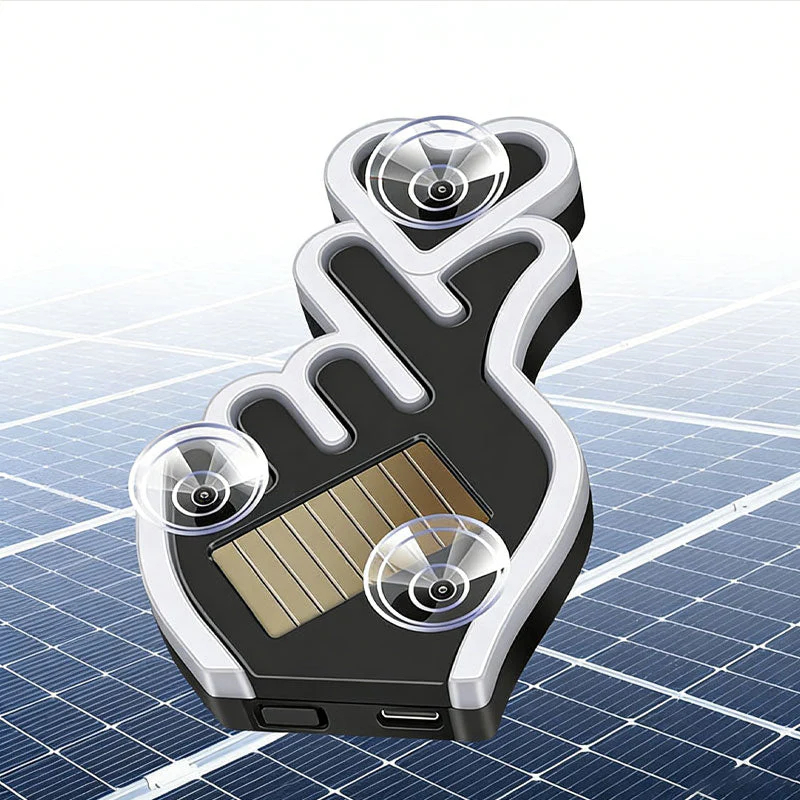 Solar-Powered Finger Heart Car Window Light