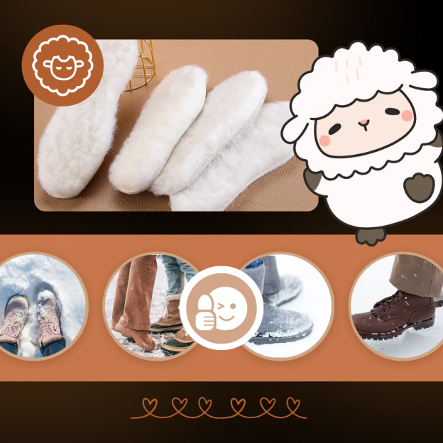 Wool Cloud Warm Shoe Inserts