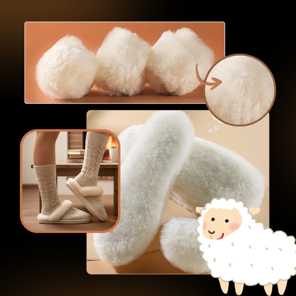 Wool Cloud Warm Shoe Inserts