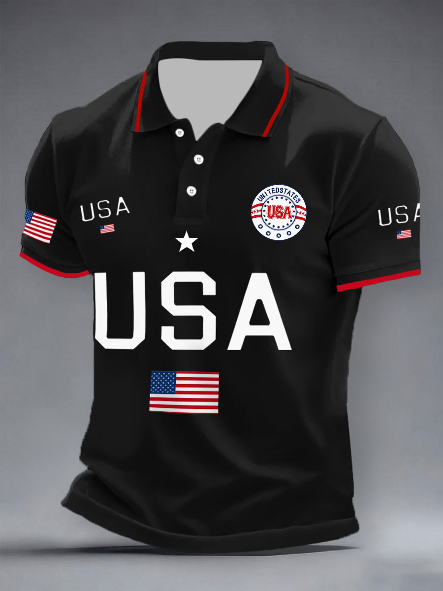 Men's USA Flag Tops