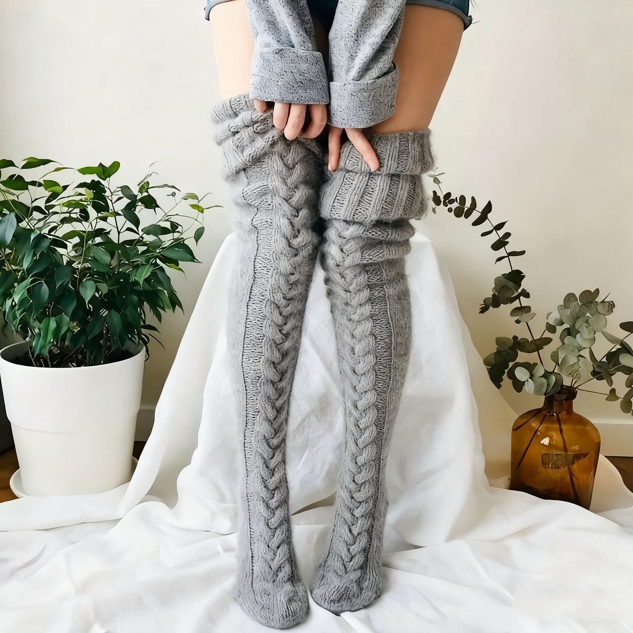Woolen Warm Foot Set Long Socks Over Knee Socks Long Socks