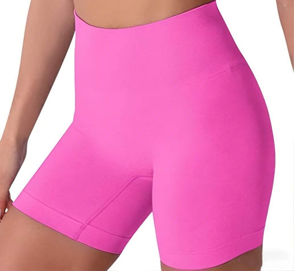 Candy-Colored High-Waisted Seamless Shorts – Women's Workout Yoga