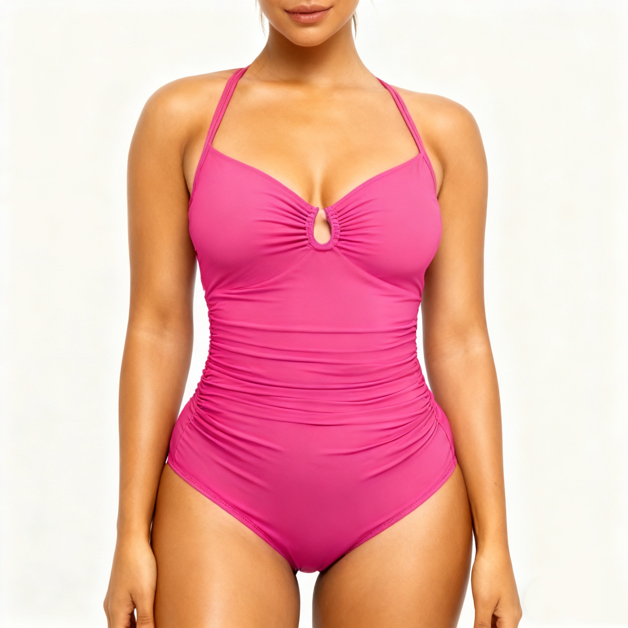Plus Size Shapewear Bodysuit - Slimming Tummy Control with Double Straps