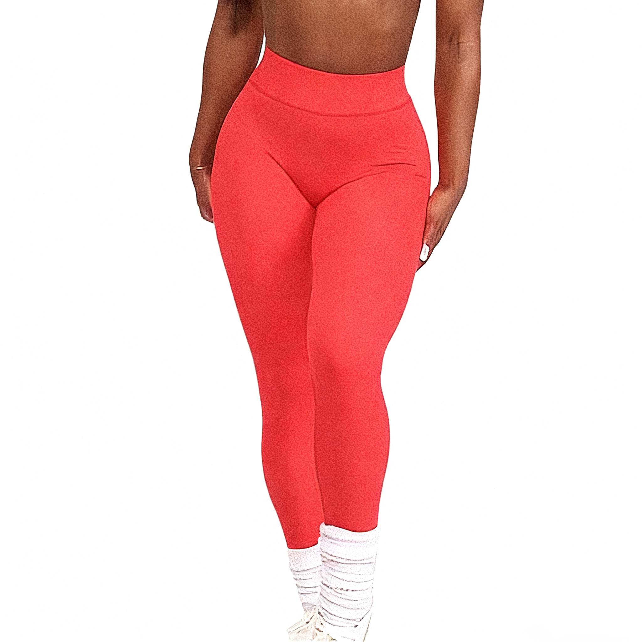 High-Waisted Ruched Yoga Pants - Soft Comfort & Fashion For Workout & Daily Wear