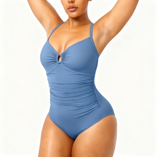 Plus Size Shapewear Bodysuit - Slimming Tummy Control with Double Straps