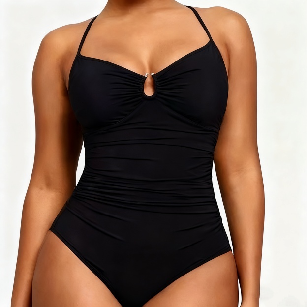 Plus Size Shapewear Bodysuit - Slimming Tummy Control with Double Straps