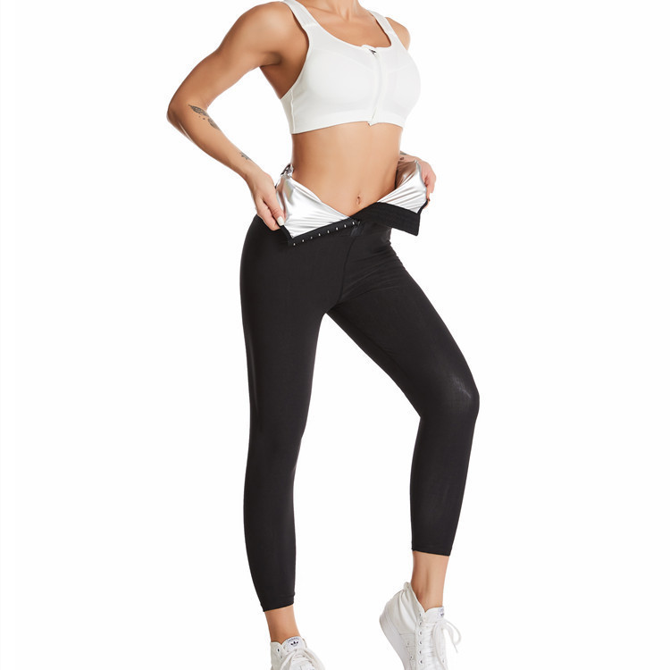 Women's High-Waist Buckle Tummy Control Sweat Shorts