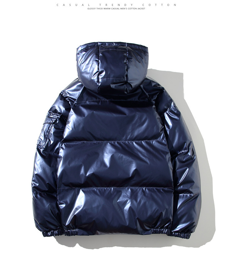 Glossy Hooded Puffer Jacket