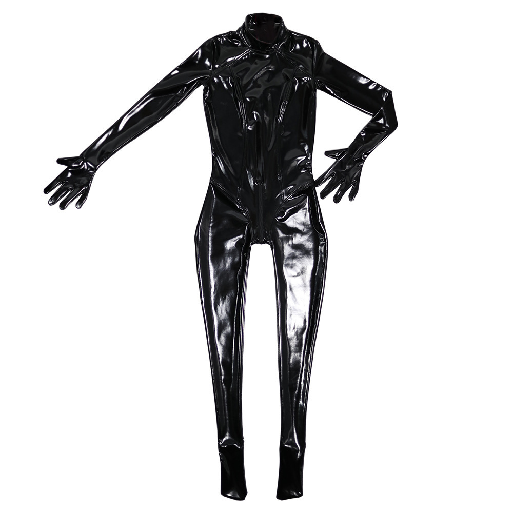 Shiny Black Latex Catsuit