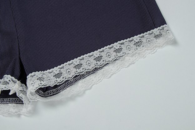 Trendy Women's Lace-Trimmed Camisole & Casual Shorts Set