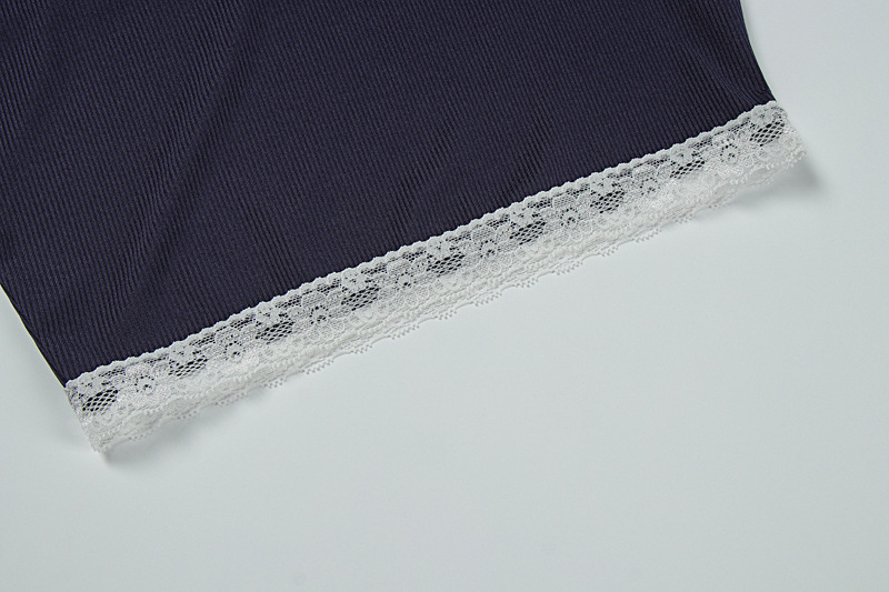 Trendy Women's Lace-Trimmed Camisole & Casual Shorts Set