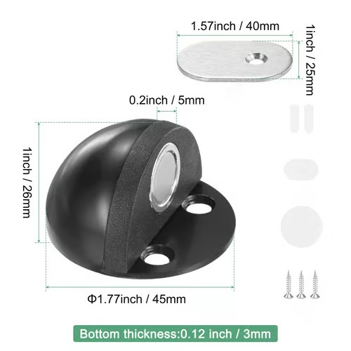 HOT SALE🔥 Hidden Stainless Steel Rubber Dual-use Door Stopper Door Holders