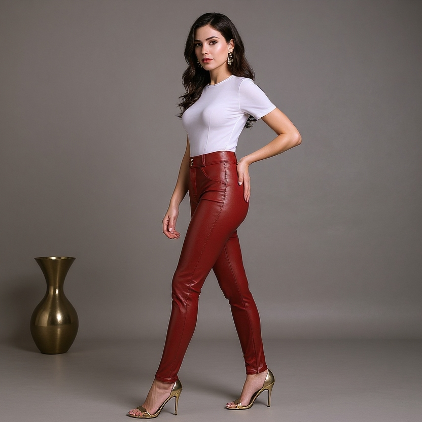 Lift & Shape Faux Leather Leggings