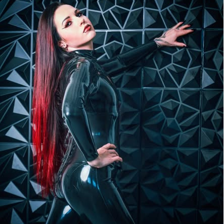 Shiny Black Latex Catsuit