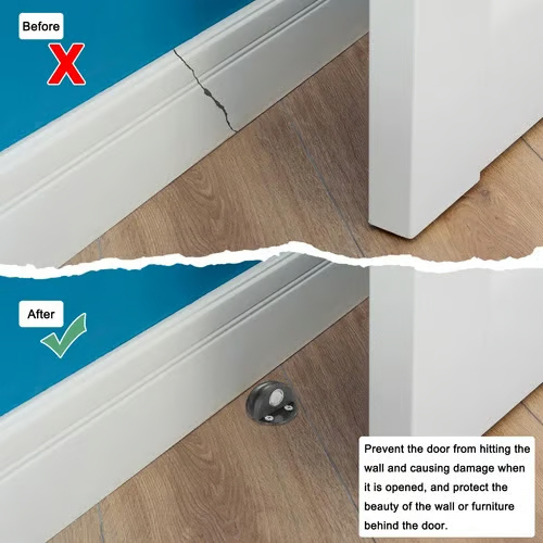 HOT SALE🔥 Hidden Stainless Steel Rubber Dual-use Door Stopper Door Holders