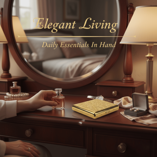 ✨The Belle Vintage Carry: Art Deco Slimline Wallet & Keepsake Case