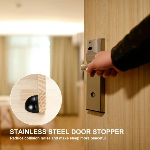HOT SALE🔥 Hidden Stainless Steel Rubber Dual-use Door Stopper Door Holders