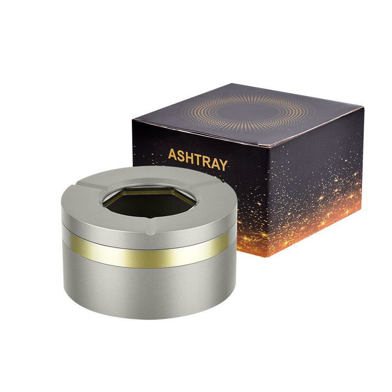 📢📢 50 % OFF !! ✨360° Stainless Steel Twist-Lock Ashtray - Now on Sale🚬🚬 Odor-Proof & With Cigarette Holder for Car & Home