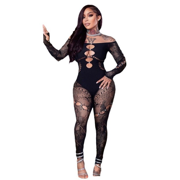 Sexy Off-Shoulder Knit Jumpsuit – High-Stretch, High-Waist, Body-Hugging Fit