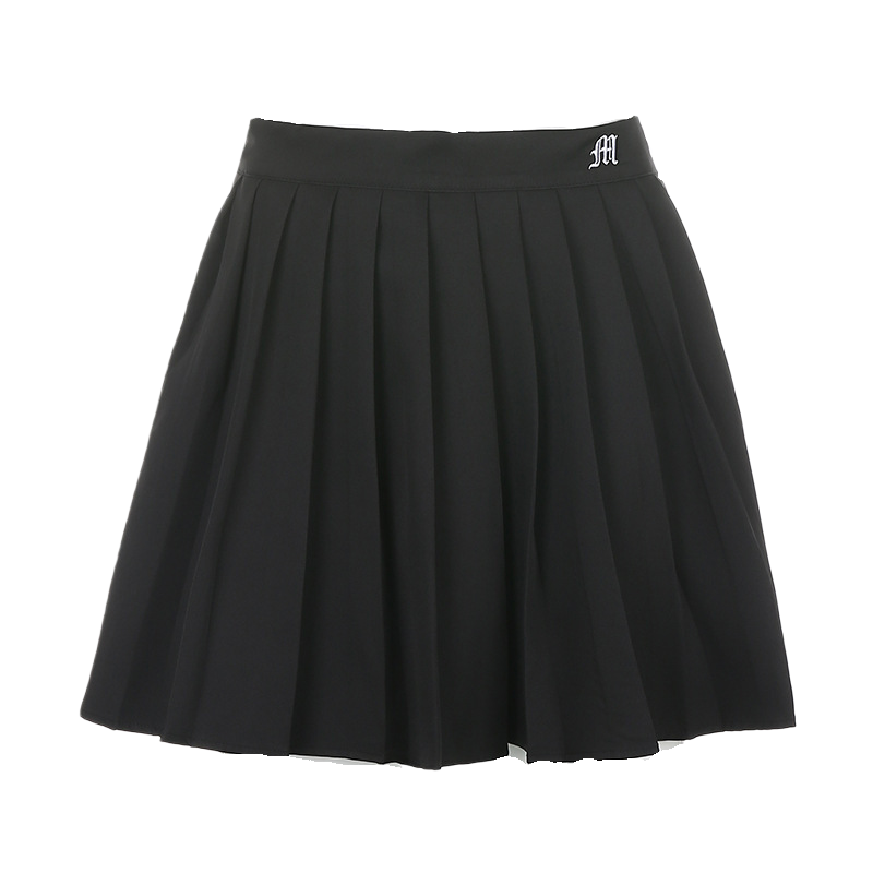 Street Babe Pleated Skirt  Letter Embroidery Streetwear