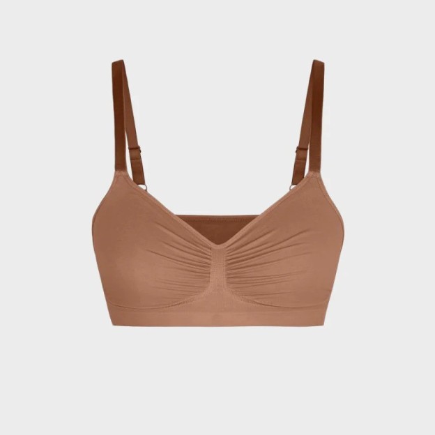 Large size thin wire-free push-up bra