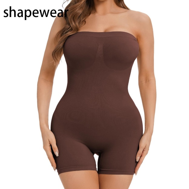Seamless Detachable-Strap Shapewear Bodysuit