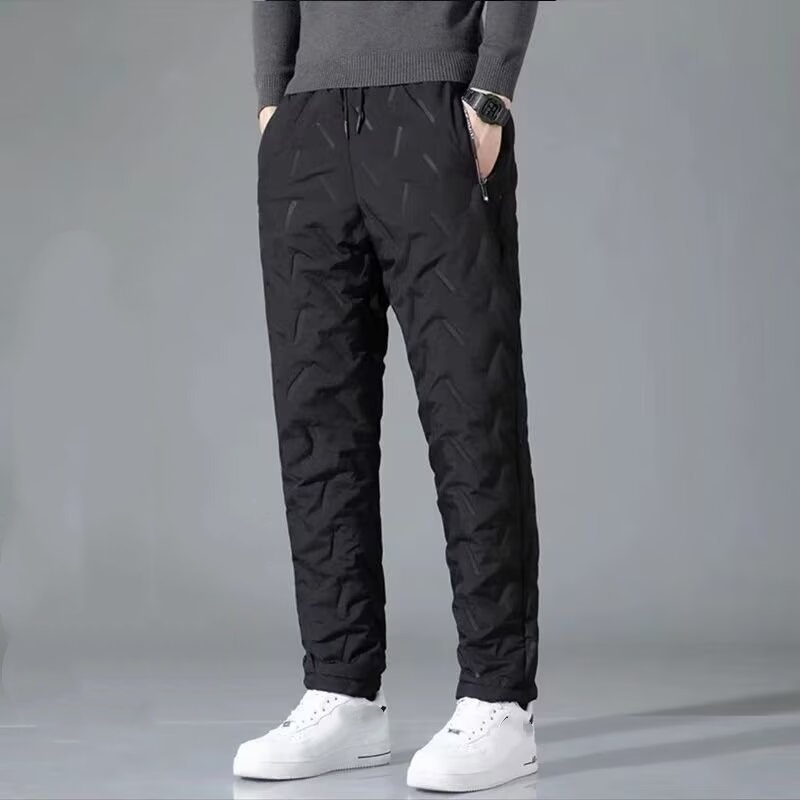 Classic Sherpa-Lined Cotton Pants - Solid Casual Cuffed Ankle