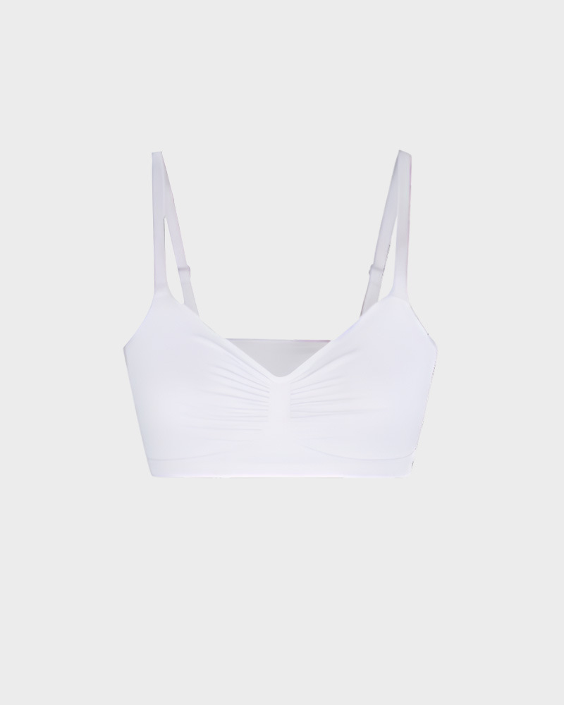 Large size thin wire-free push-up bra
