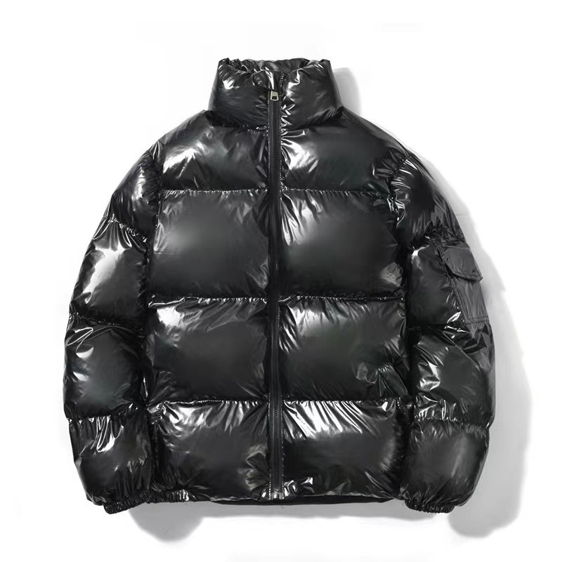 Glossy Hooded Puffer Jacket