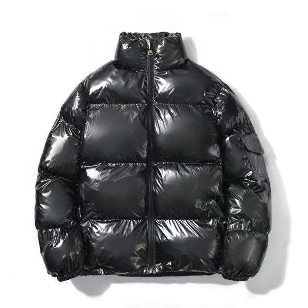Glossy Hooded Puffer Jacket