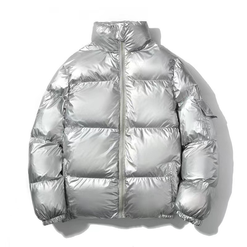Glossy Hooded Puffer Jacket