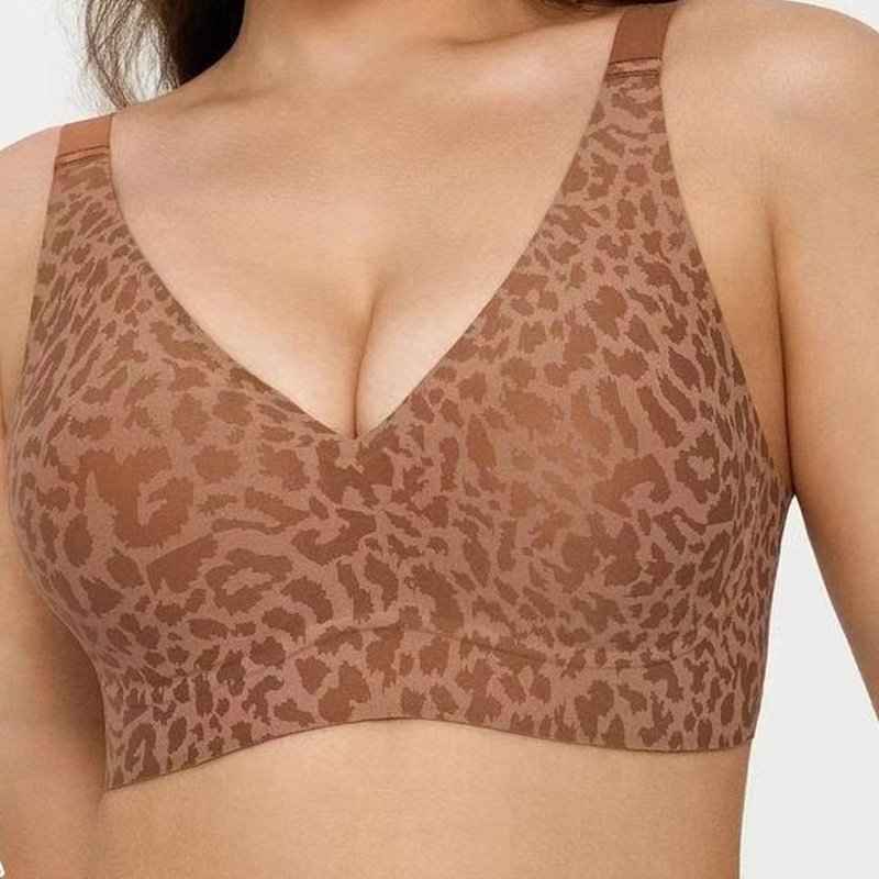 🔥Wireless Leopard V-Neck Contour Bra