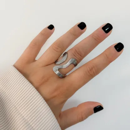 Thick Wave Ring