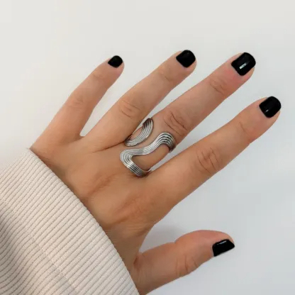 Thick Wave Ring
