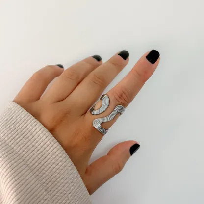 Thick Wave Ring