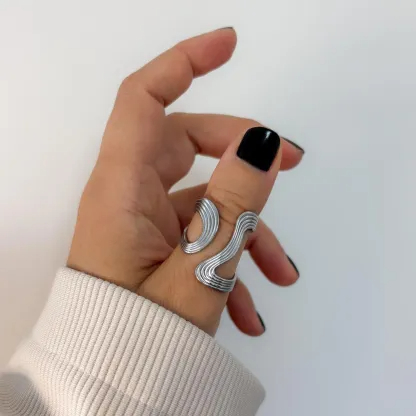 Thick Wave Ring