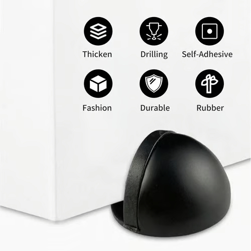 HOT SALE🔥 Hidden Stainless Steel Rubber Dual-use Door Stopper Door Holders