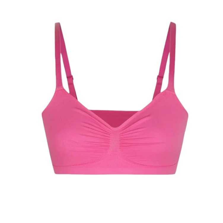 Large size thin wire-free push-up bra