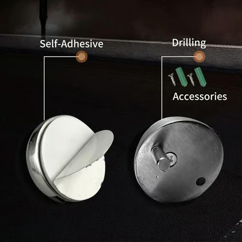 HOT SALE🔥 Hidden Stainless Steel Rubber Dual-use Door Stopper Door Holders