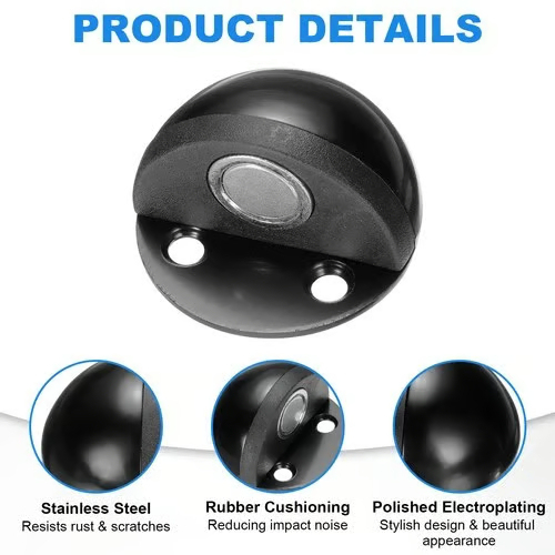 HOT SALE🔥 Hidden Stainless Steel Rubber Dual-use Door Stopper Door Holders