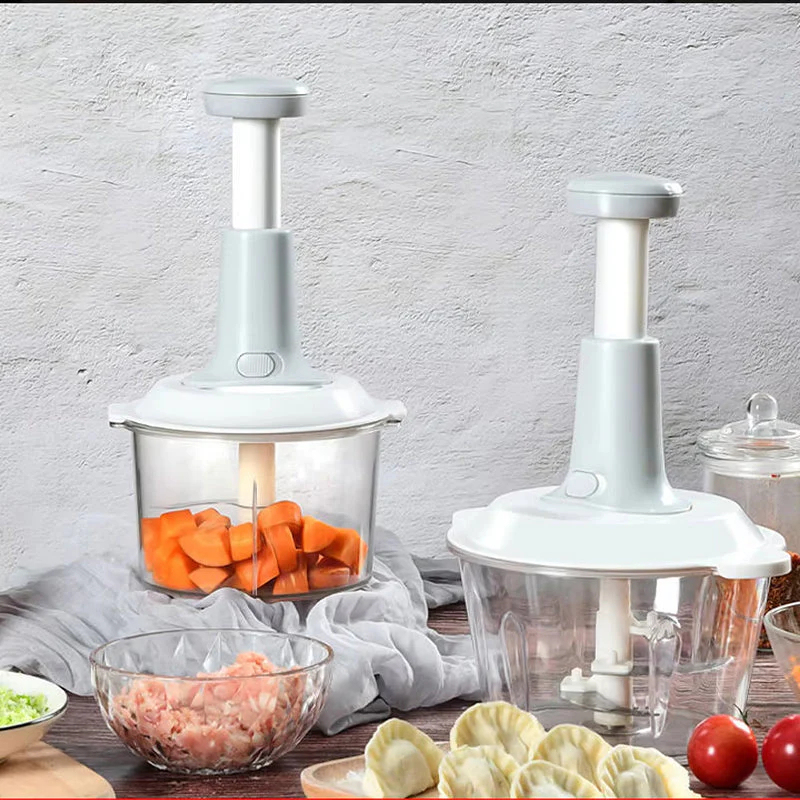 Multifunctional manual pressure meat grinder