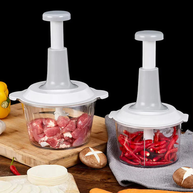 Multifunctional manual pressure meat grinder
