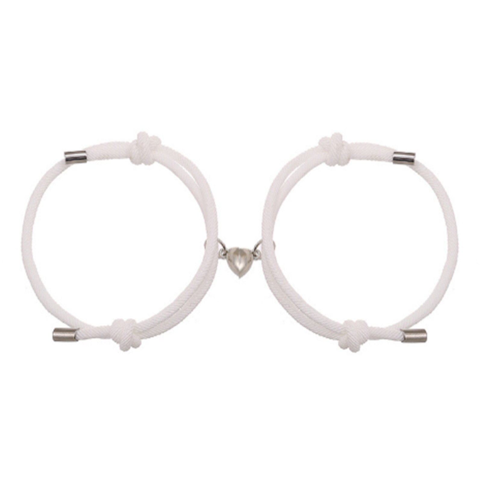 Multi-Color Heart Magnetic Couple Bracelet