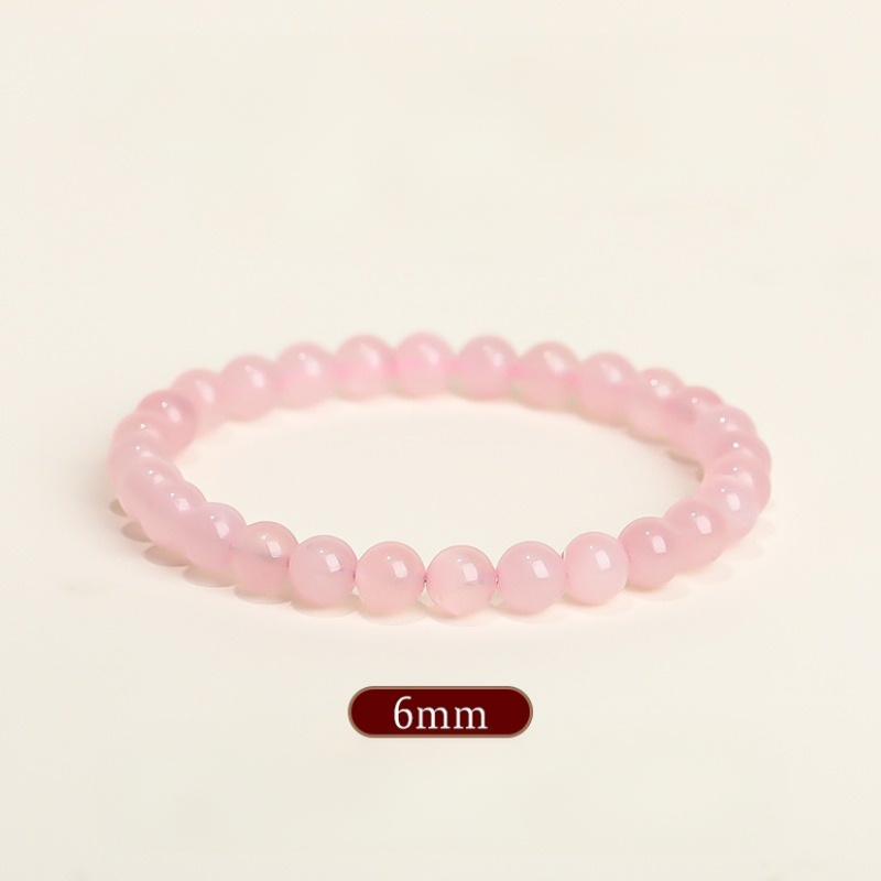 Natural Rose Quartz Beaded Bracelet