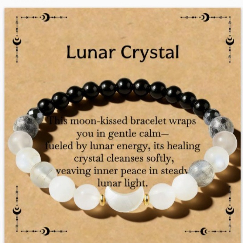March Goddess Design Everyday Wear Beaded Stretch Bracelet