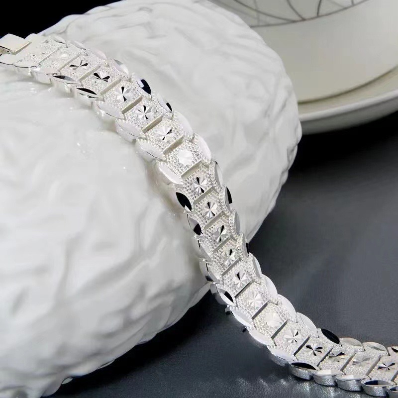 S925 Sterling Silver Paved Diamond Bracelet｜Luxe Texture for Your Wrist