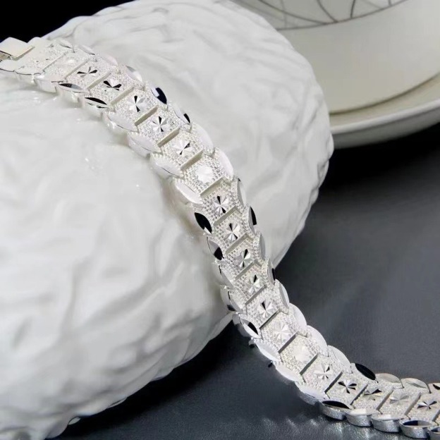 S925 Sterling Silver Paved Diamond Bracelet｜Luxe Texture for Your Wrist