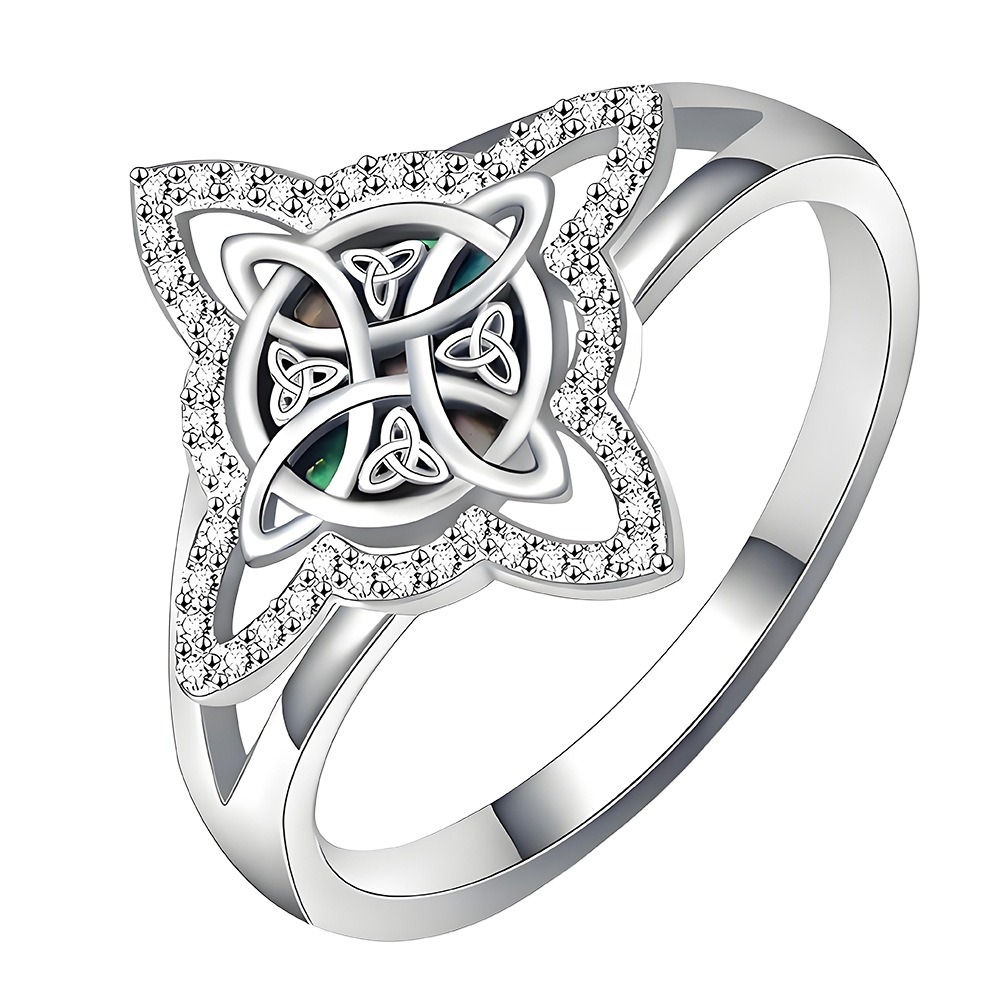 Celtic Protection S925 Silver Witch Knot Ring