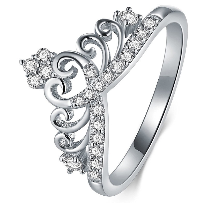 Crown of the Heart Sparkling Ring