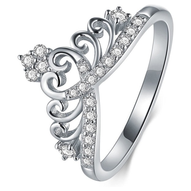 Crown of the Heart Sparkling Ring